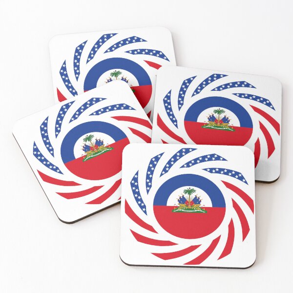 Item preview, Haitian American Multinational Patriot Flag Series designed and sold by Carbon-Fibre Media.