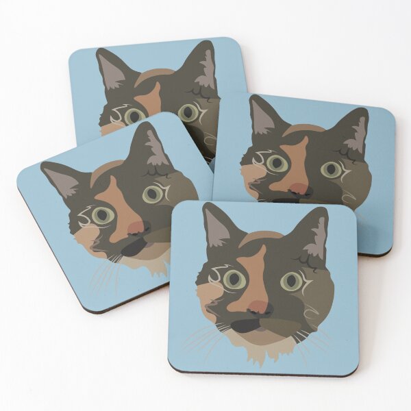 Item preview, Half Moustache Cat  designed and sold by sosarahmiranda.