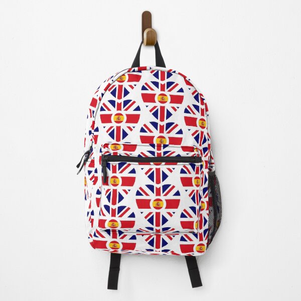 Item preview, British Spaniard Multinational Patriot Flag Series (Heart) designed and sold by Carbon-Fibre Media.
