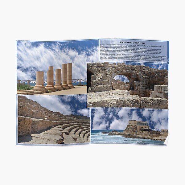 Caesarea Maritima, aka Caesarea Palestinae, Israel Poster