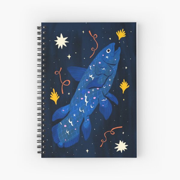 Starry Coelacanth Spiral Notebook