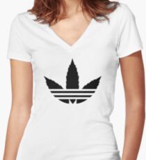 Addicted Women's Fitted V-Neck T-Shirt
