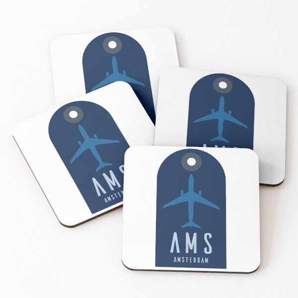 Item preview, Amsterdam Airport Schiphol (AMS) Luggage Tag designed and sold by JonesyDave.