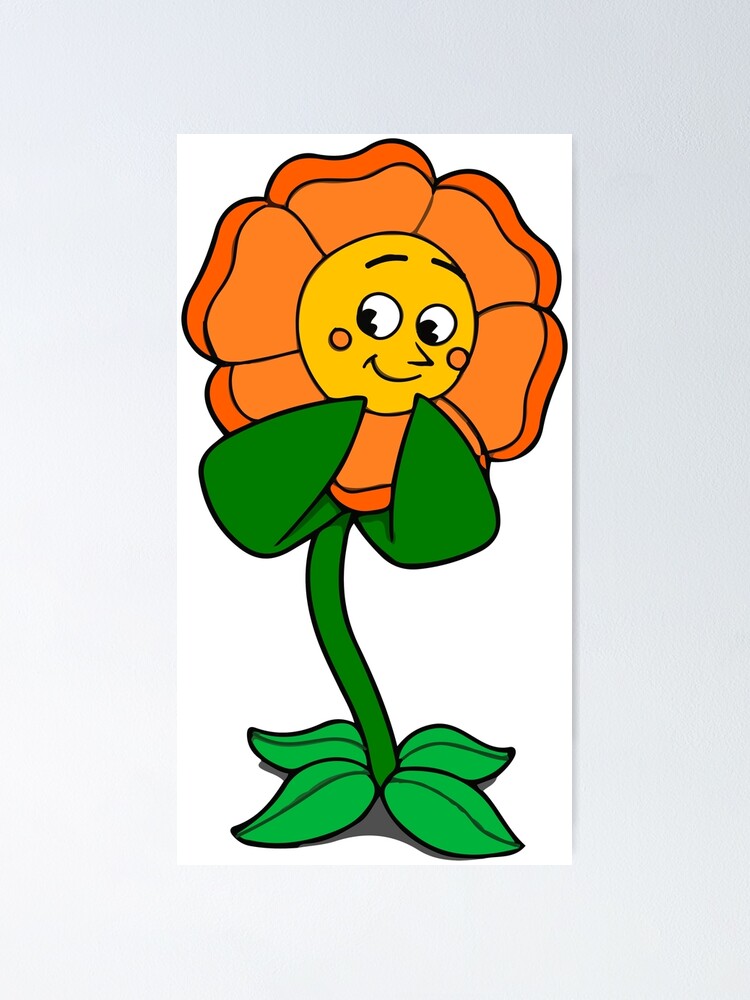 "Cute flower (Cagney Carnation)" Poster by AlfonsoF Redbubble