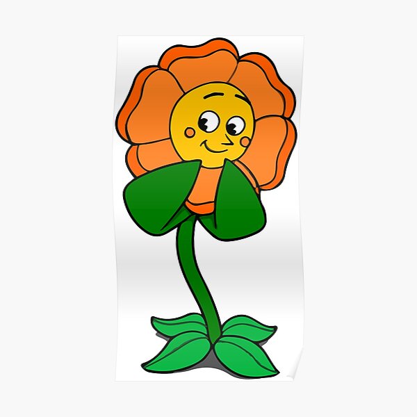 "Cute flower (Cagney Carnation)" Poster by AlfonsoF Redbubble