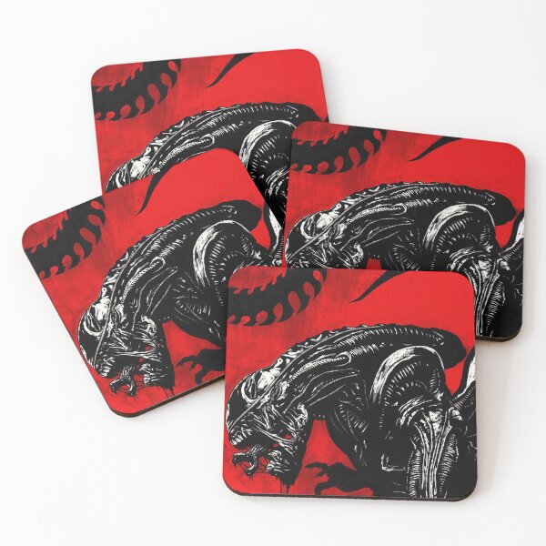 Slobbering Space Slasher Coasters (Set of 4)