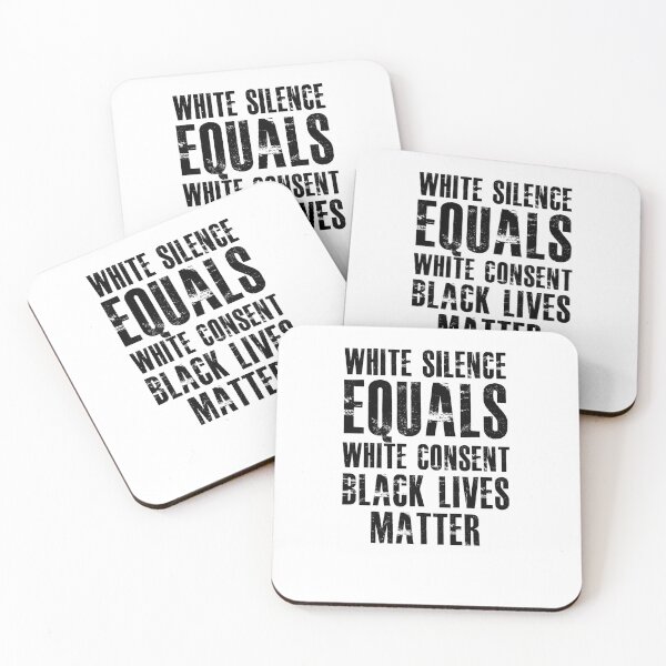 Item preview, White Silence Equals White Consent Black Lives Matter Retro designed and sold by hasanmasud.