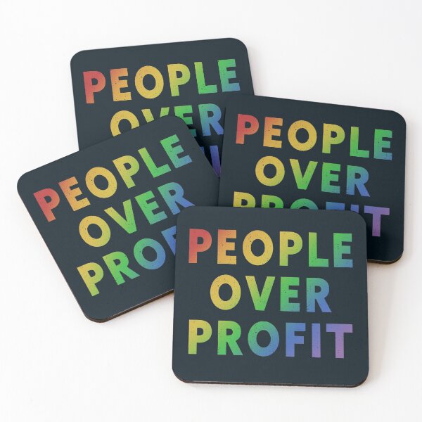 Item preview, People Over Profit designed and sold by PantasticPanic.