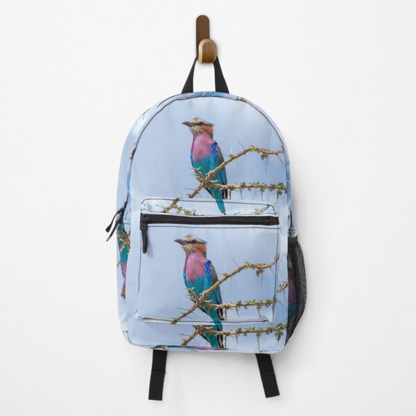 Item preview, Lilac Breasted Roller Rainbow Bird, Thorny Acacia Tree designed and sold by SafariByMarisa.
