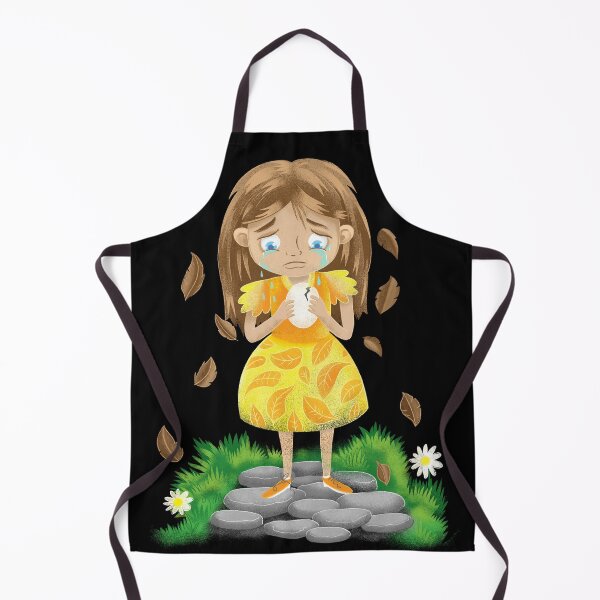 Item preview, Sad girl with broken egg designed and sold by jasmineberry.