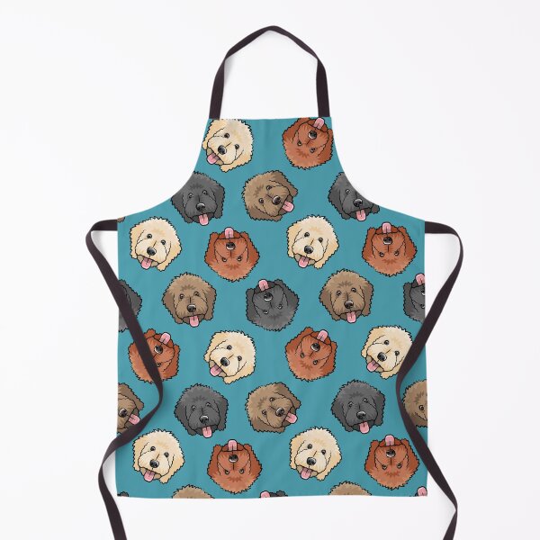 Item preview, Goldendoodles on slate blue designed and sold by littlearrow.