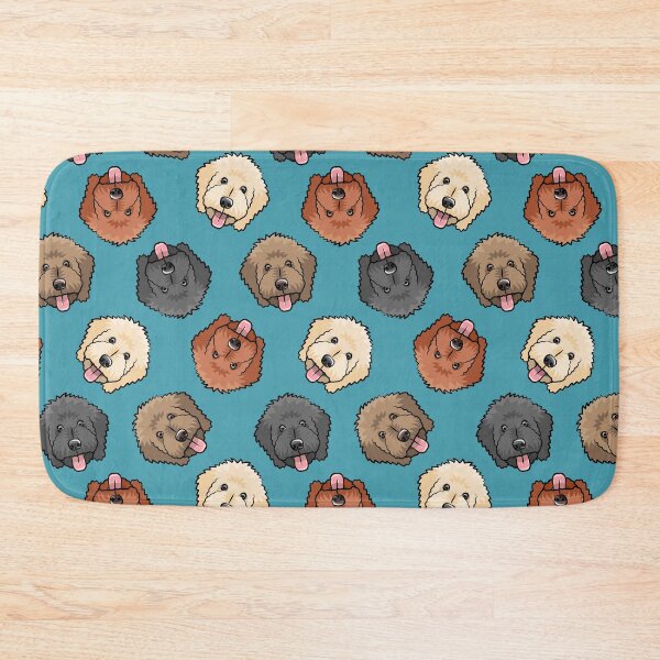 Item preview, Goldendoodles on slate blue designed and sold by littlearrow.