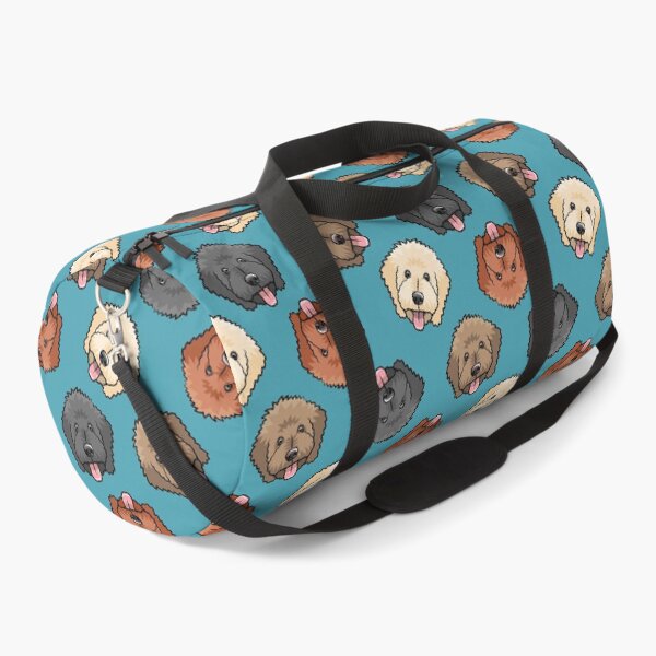 Item preview, Goldendoodles on slate blue designed and sold by littlearrow.