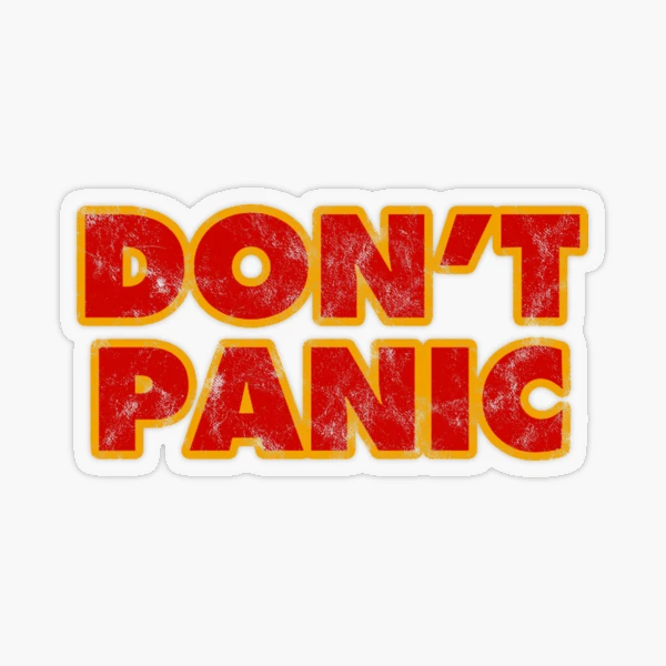 Don't Panic (distressed) | Sticker