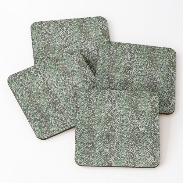Item preview, Snakeskin Texture in Green, Olive, khaki, and Black designed and sold by Leslie Rogers Todder.
