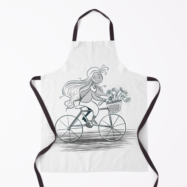 Item preview, Happy lady Bike rider designed and sold by jasmineberry.