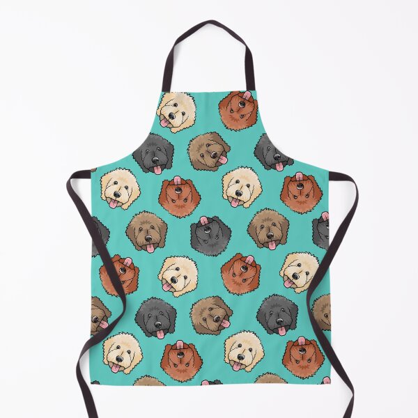 Item preview, Goldendoodles on teal designed and sold by littlearrow.