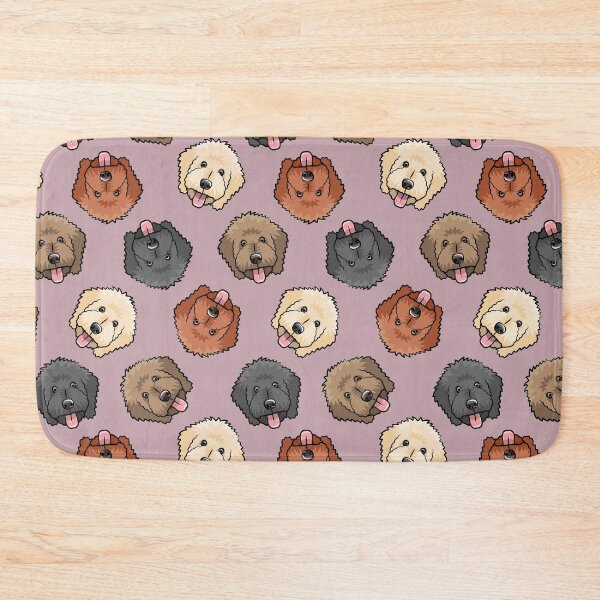Item preview, Goldendoodles on mauve designed and sold by littlearrow.