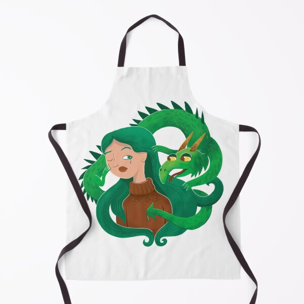 Item preview, Girl with the green dragon designed and sold by jasmineberry.