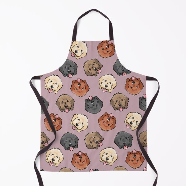Item preview, Goldendoodles on mauve designed and sold by littlearrow.