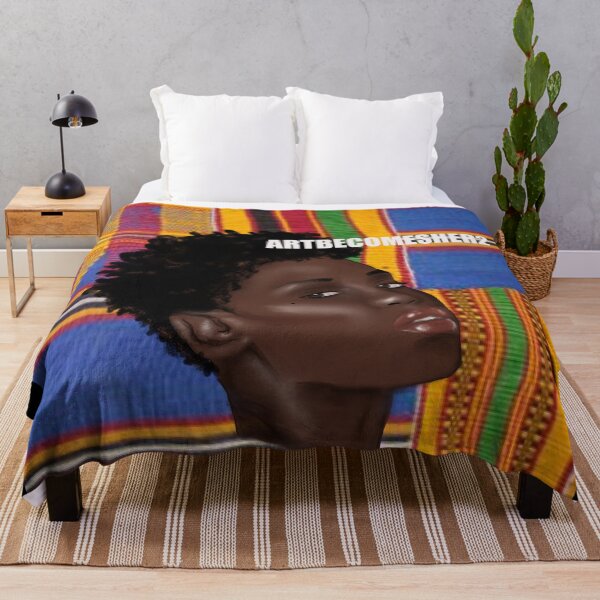 Item preview, Poise - Blue Kente Print designed and sold by ArtBecomesHer2.