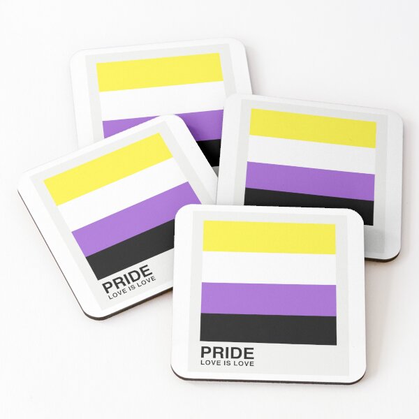 Item preview, Non-Binary Pride Pantone designed and sold by devilstripdes.