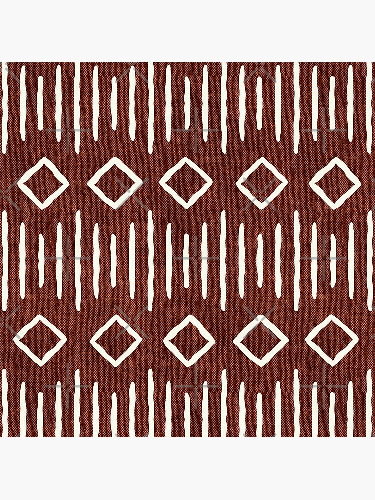 boho mudcloth in rust by littlearrow