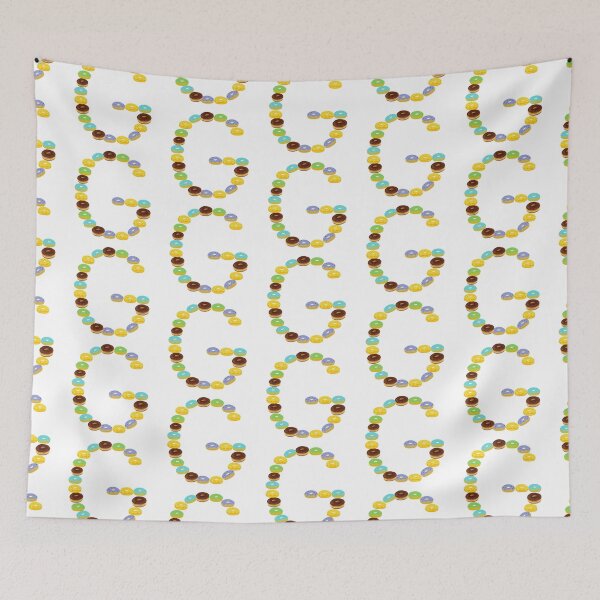 Item preview, COLORFUL DONUT ALPHABET CAPITAL LETTER G designed and sold by LiveAndGlow.