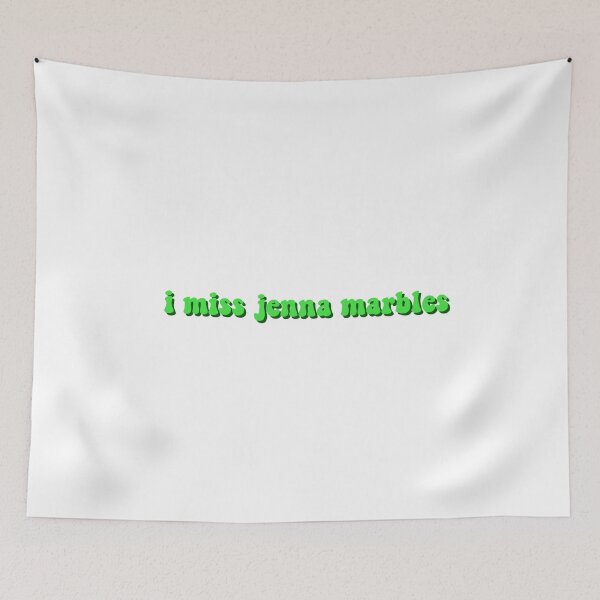 Item preview, I MISS JENNA MARBLES GREEN/GREEN STICKER designed and sold by krh327.
