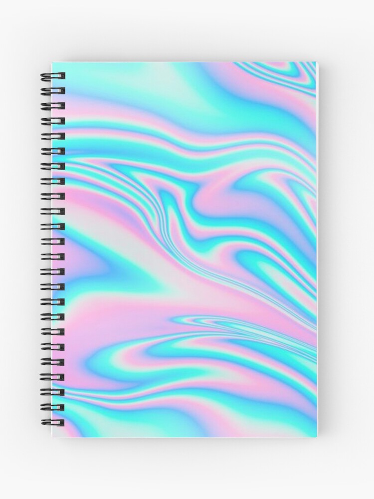 Holographic Paint Spiral Notebook for Sale by sofaro