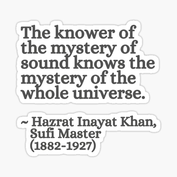 Item preview, The Knower of the Mystery of Sound - Hazrat Inayat Khan designed and sold by SoundSciSoul.