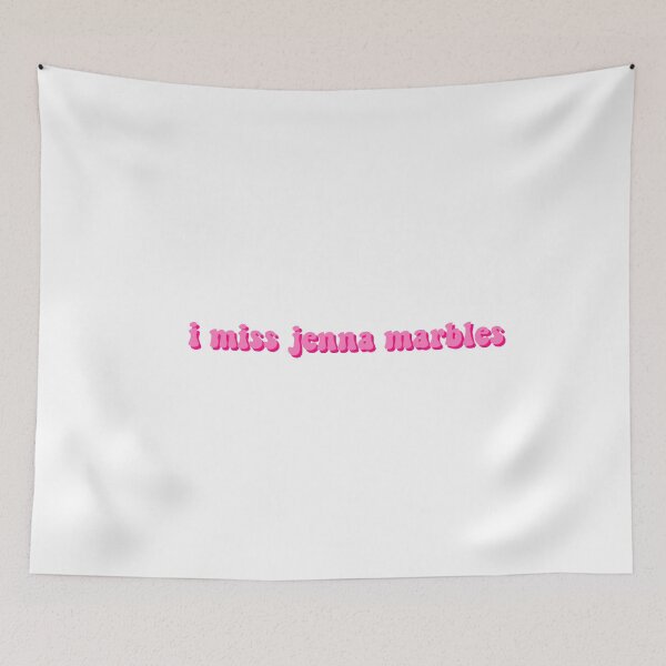 Item preview, I MISS JENNA MARBLES PINK/PINK STICKER designed and sold by krh327.