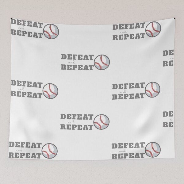 Item preview, Defeat and Repeat Baseball Sports Team Winners graphic designed and sold by doodabobs.