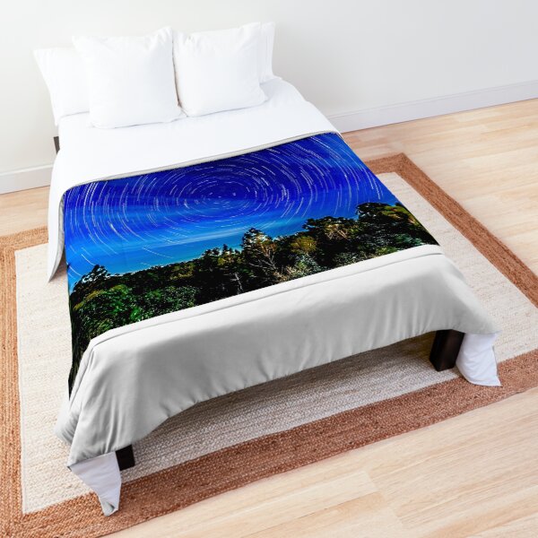 Star Trails - Lake Kissimmee State Park, Florida Comforter