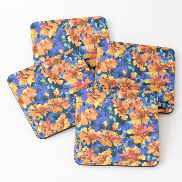 Item preview, Southern Azaleas | Orange/Yellow/Blue Violet designed and sold by L Diane Johnson.
