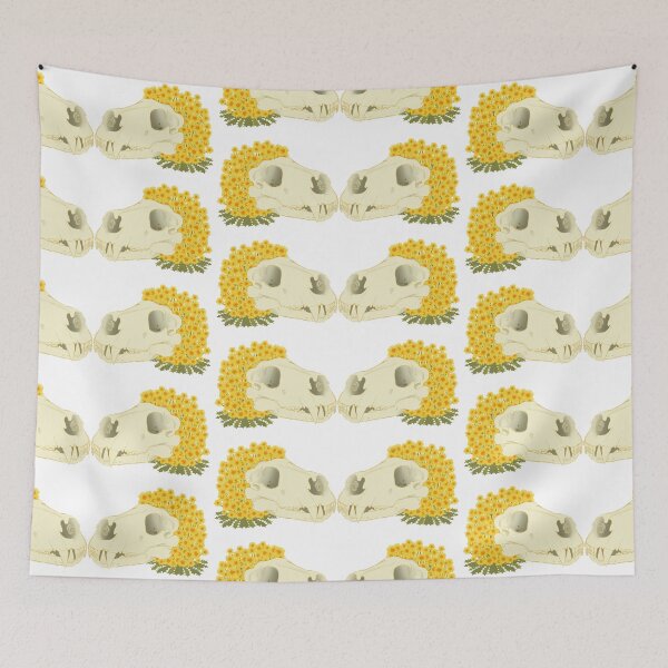 Item preview, Lion Skulls With Dandelions designed and sold by wilderthanmost.