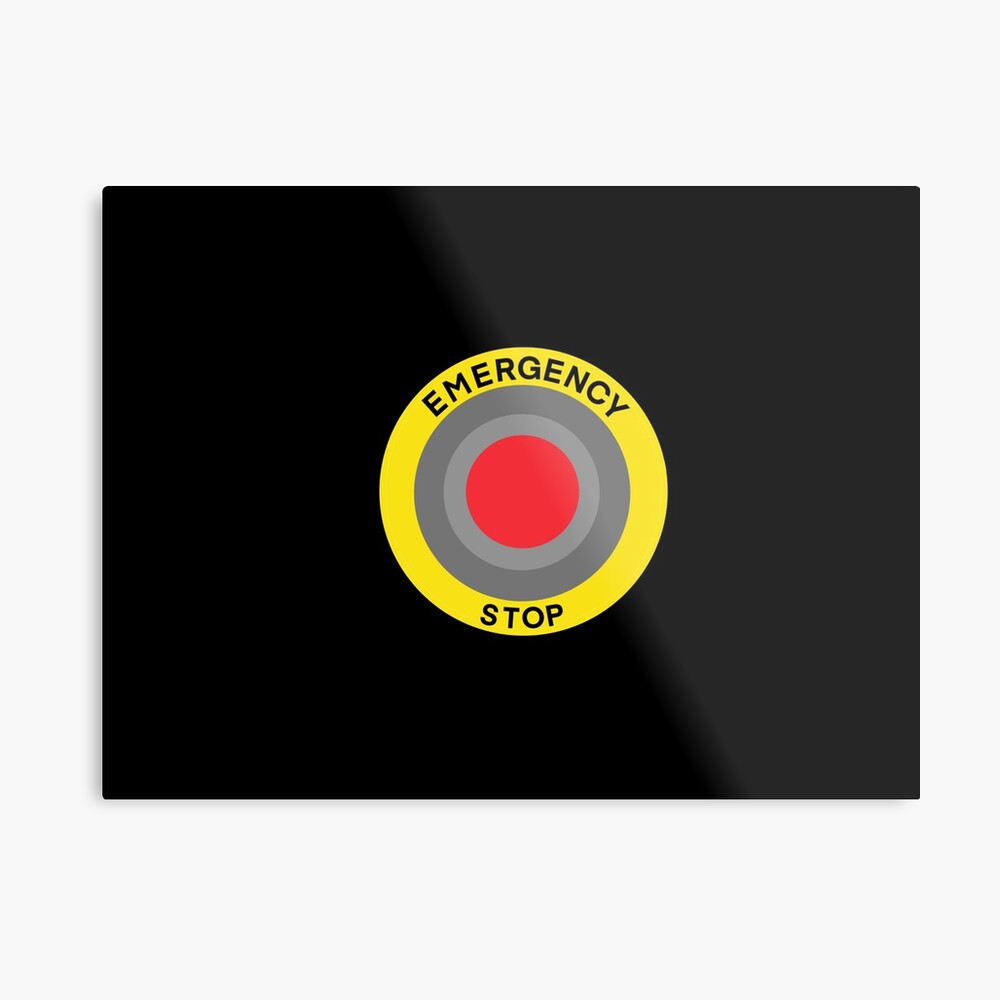 E-Stop Sticker for Sale by Jasmine Clarino