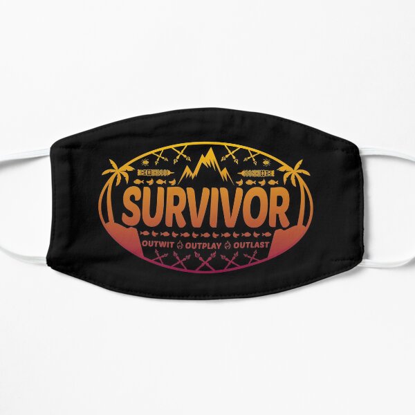 Outwit Outplay Outlast Sunrise Retro Survivor Flat Mask
