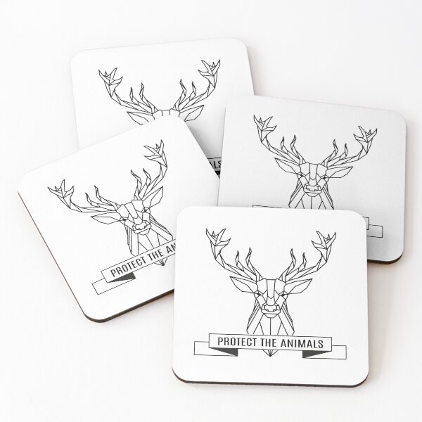 Item preview, Protect the animals - deer line art designed and sold by AmpersandCuster.