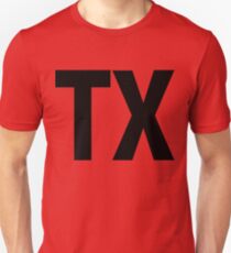 Texas TX Black Ink Slim Fit T-Shirt