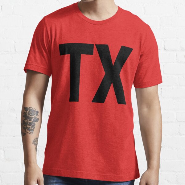 Texas TX Black Ink Essential T-Shirt