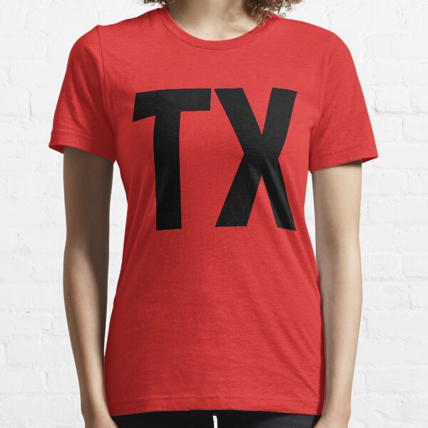 Texas TX Black Ink Essential T-Shirt