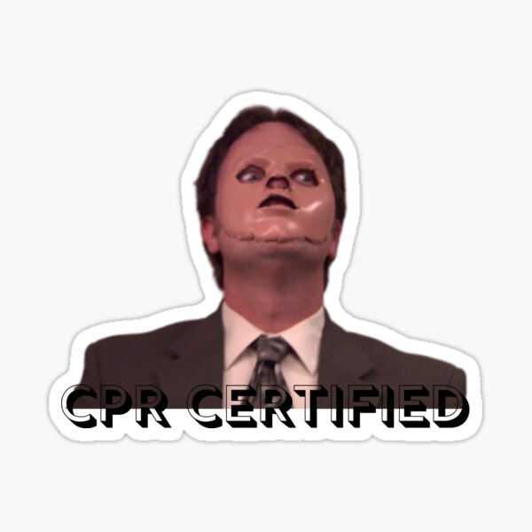 Dwight with Mask - CPR Certified - The Office