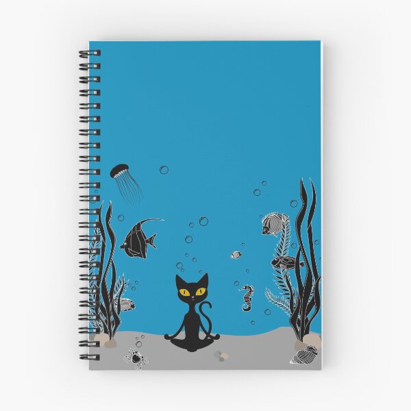 Item preview, Black Cat Doing Yoga with Fishes Under The Water | For Cool Mom designed and sold by minstore.