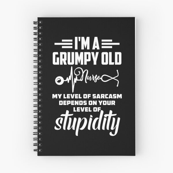 Item preview, i'm a grumpy old nurse my level of sarcasm depends on your level of stupidity  designed and sold by hasanmasud.