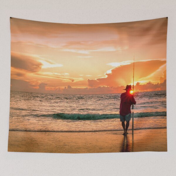 Item preview, The Weekend Warrior fishing at sunrise designed and sold by Steven Kight.