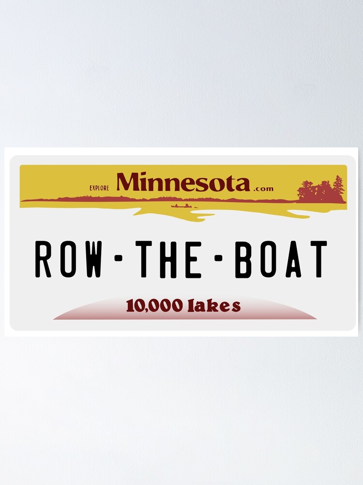 quot UMN quot Row The Boat quot Plate quot Poster for Sale by lemon bright Redbubble