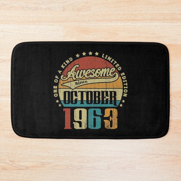 Item preview, Vintage October 1963 One Of A Kind Awesome Since October 1963 57th Birthday Gift 57 Years Old designed and sold by Takatv.