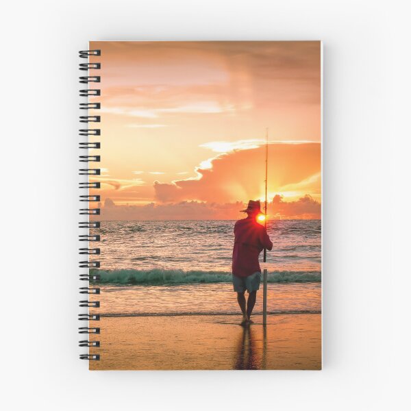 Item preview, The Weekend Warrior fishing at sunrise designed and sold by Steven Kight.