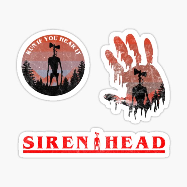 Siren Head Game Stickers Redbubble - roblox siren head night of the cryptids all guns